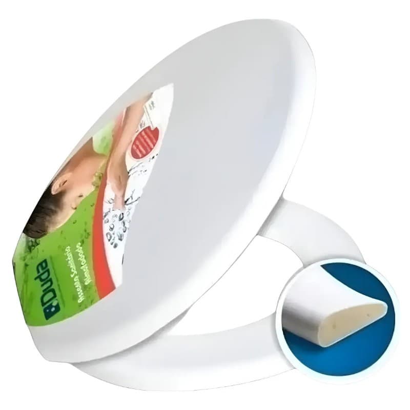 Assento Sanitário Almofadado Universal Duda - Branco 3